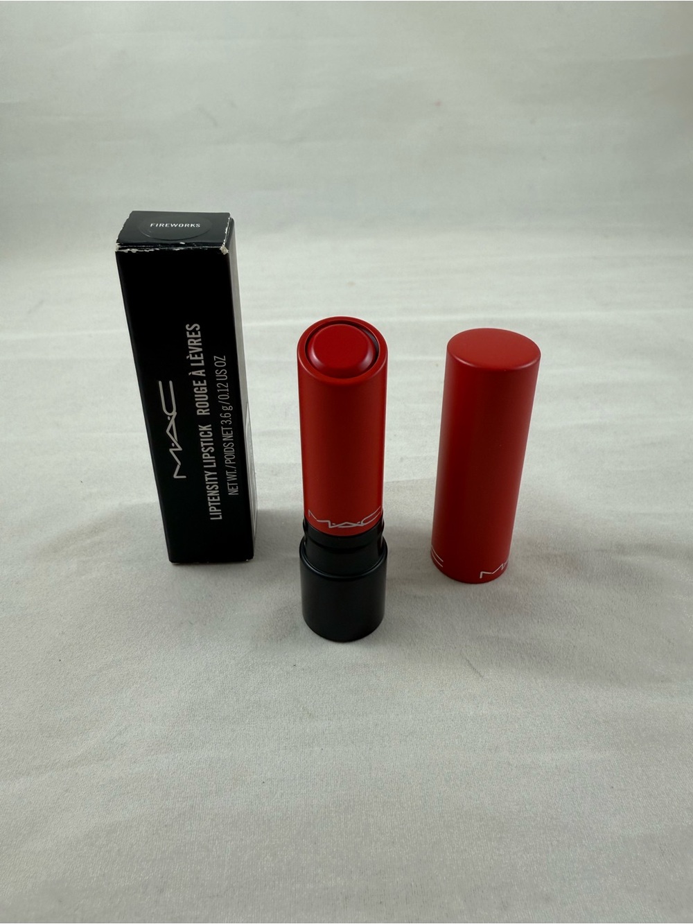 MAC Cosmetics Liptensity lipstick in Fireworks